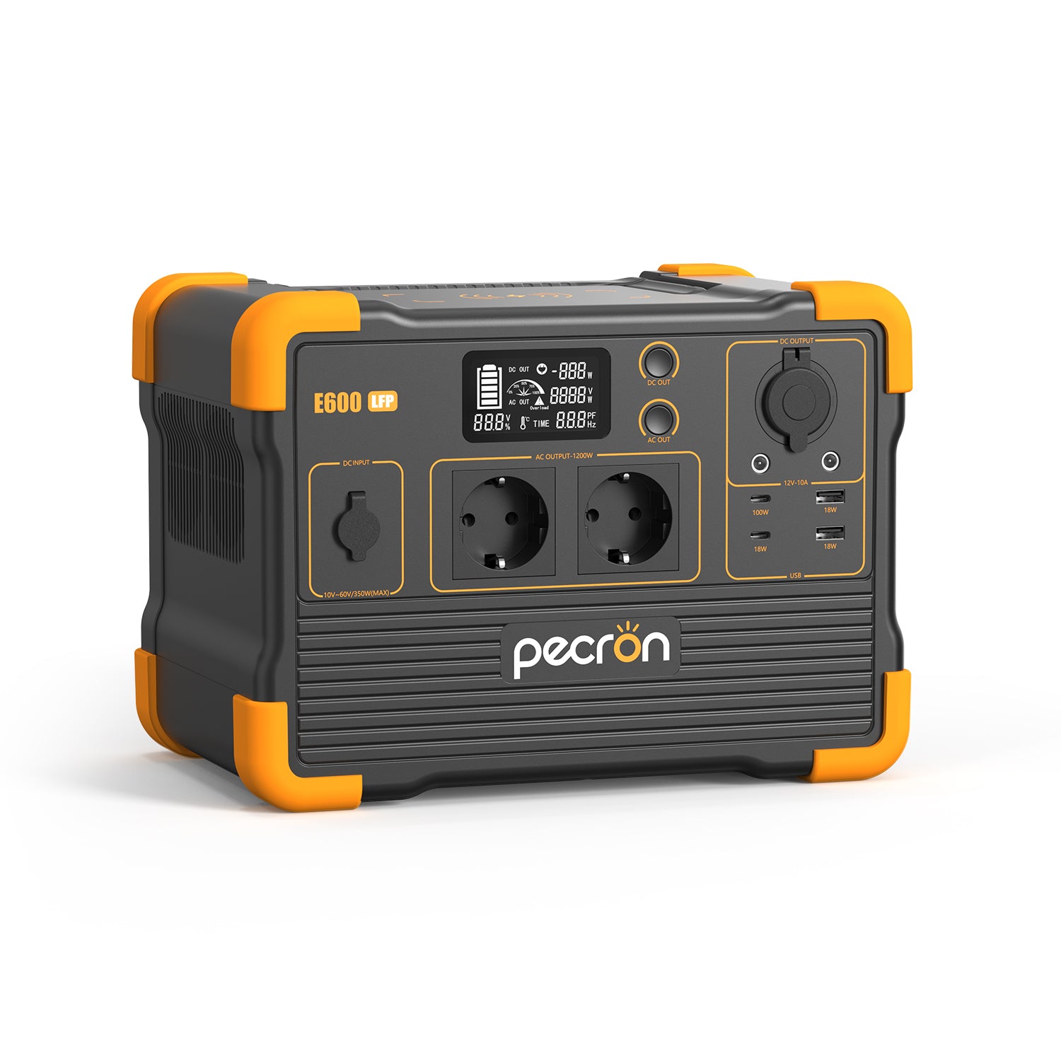 PECRON E600LFP Expandable Portable Power Station 1200W 614Wh