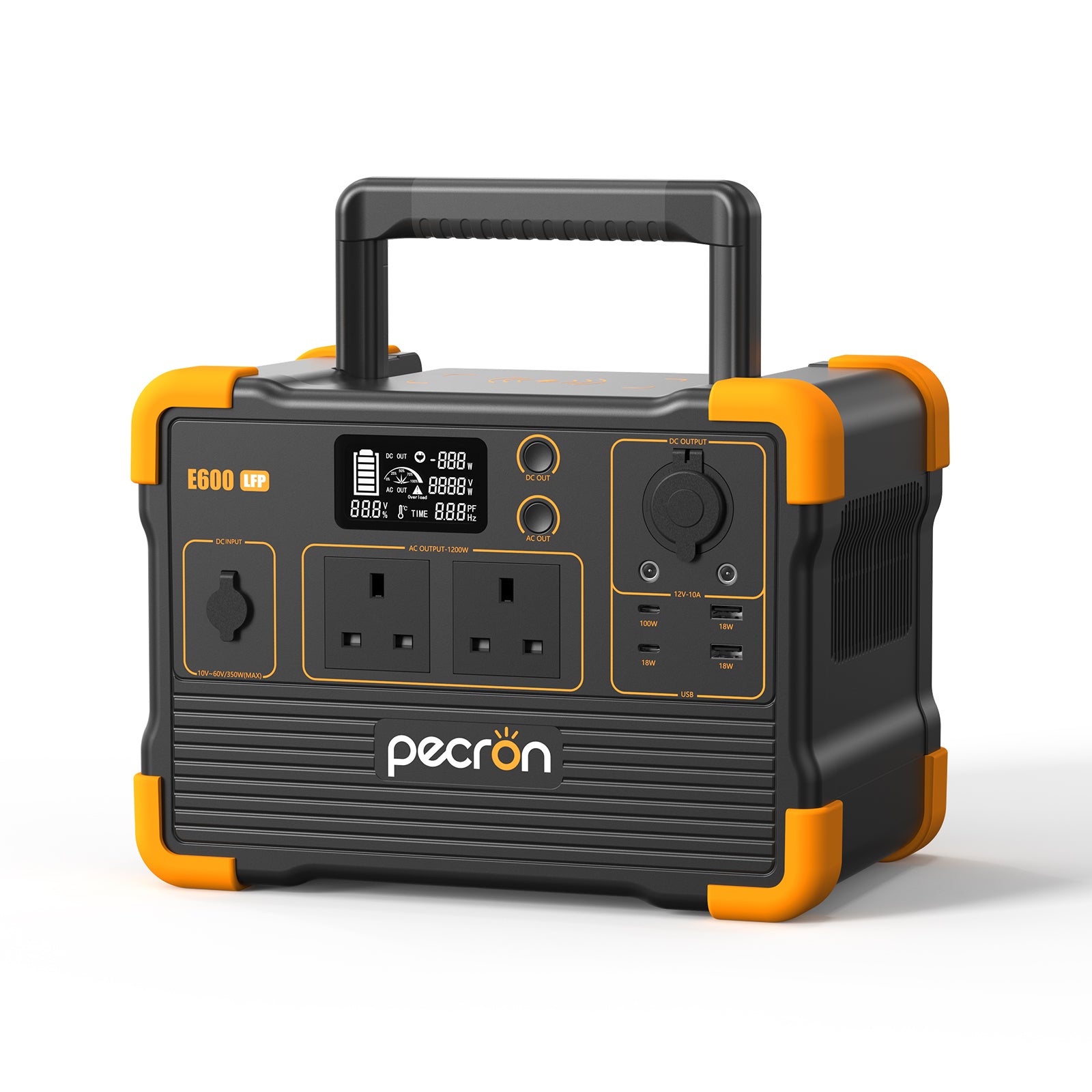 PECRON E600LFP Expandable Portable Power Station 1200W 614Wh